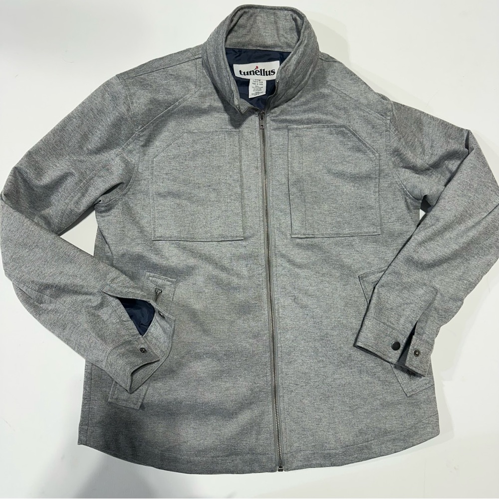 TUNELLUS gray jacket size L excellent condition